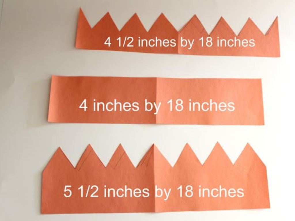 construction paper template for a crown