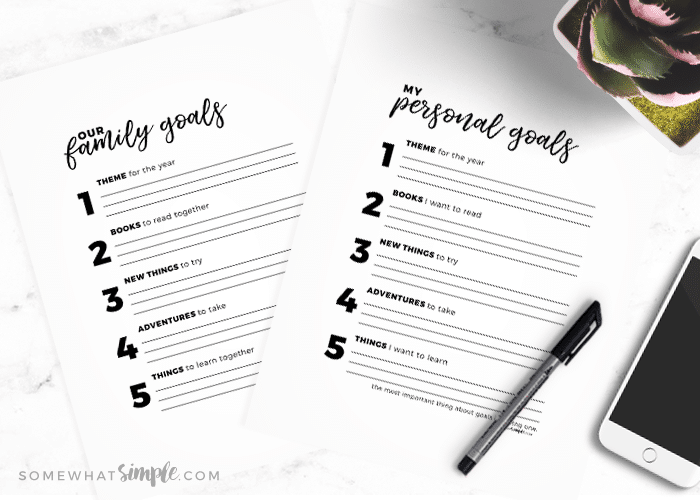 fill in the blank goal setting worksheets