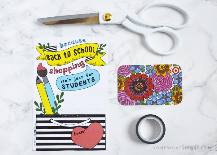 dress up a gift card for your teacher with our free printable