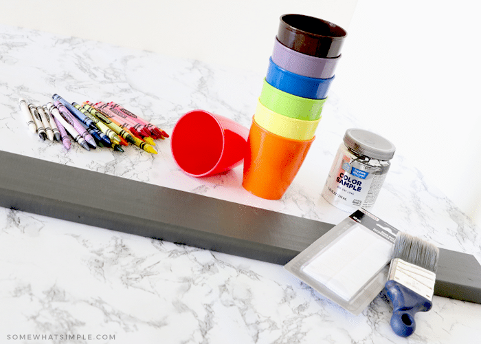 supplies needed to make a crayon holder