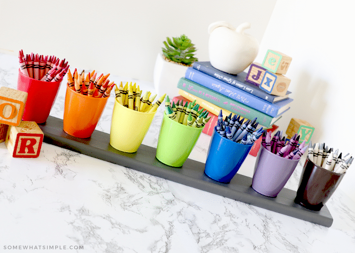 Organizing crayons  Crayon organization, Crayon storage, Playroom