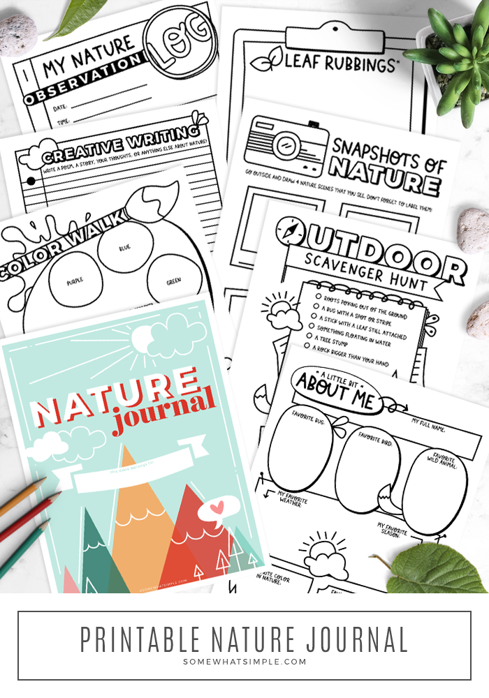make your own scavenger hunt printable book for some fun outdoors