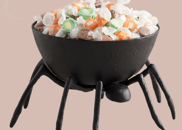 Black Spider Candy Dish