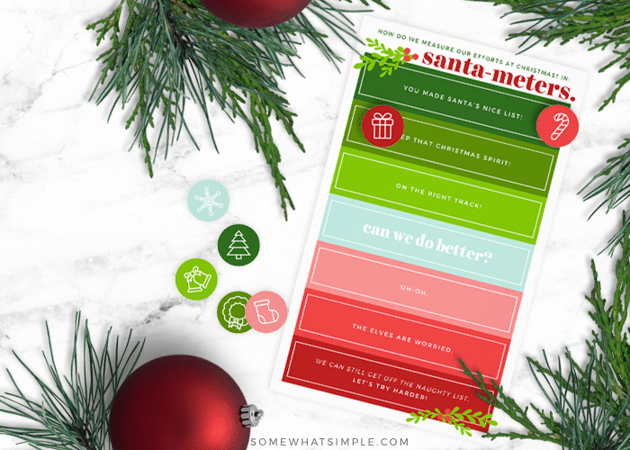 a simple behavior and incentive chart to use during the holidays