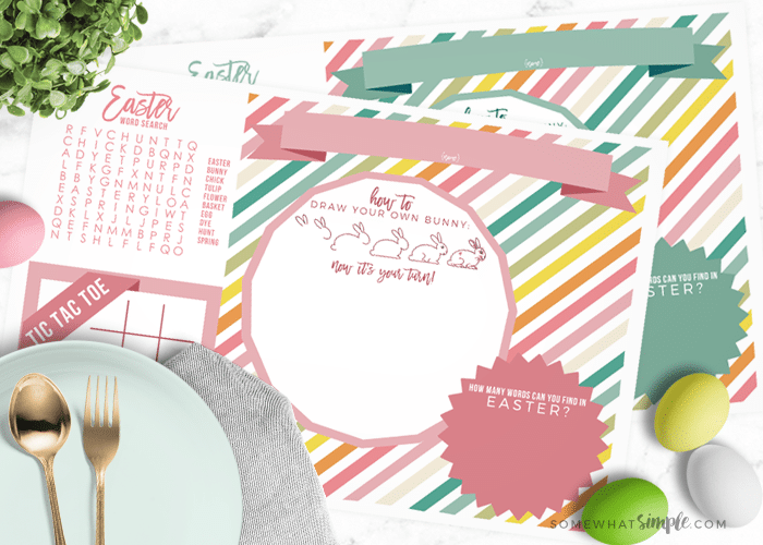 Easter Placemats Printables