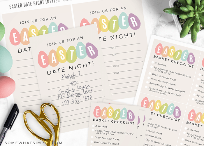 date night printables to fill an easter basket for adults