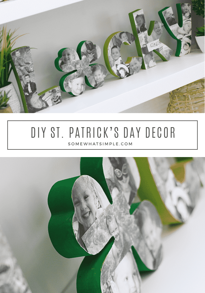 lucky wood letters st patricks patty's paddy's day decoration keepsake photos pictures diy tutorial green
