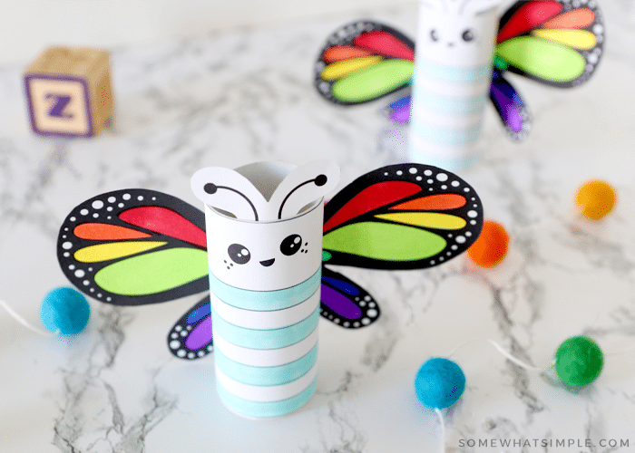 Easy Paper Butterfly Tutorial / Toilet Paper Roll Crafts / Spring Deco DIY  / Smart Recycling Idea 