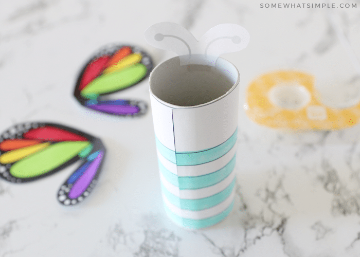 Toilet Paper Roll Butterfly Craft - Somewhat Simple Kids