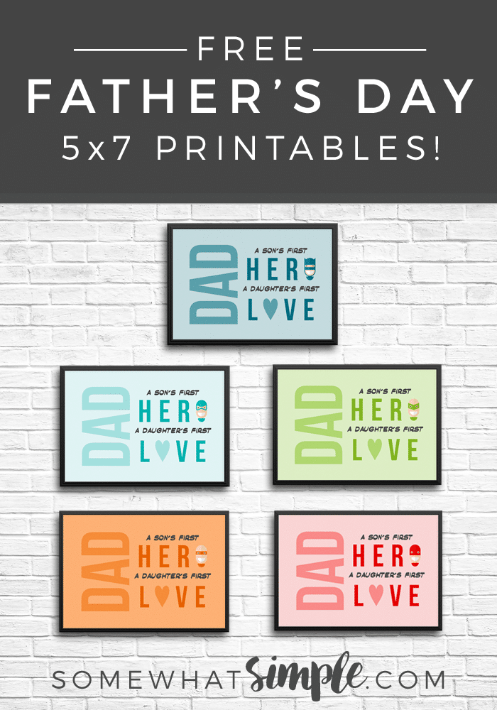 Fathers Day Free Printable - from SomewhatSimple