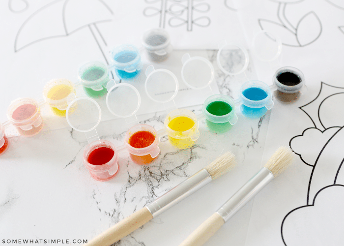 handmade watercolor paints on the counter