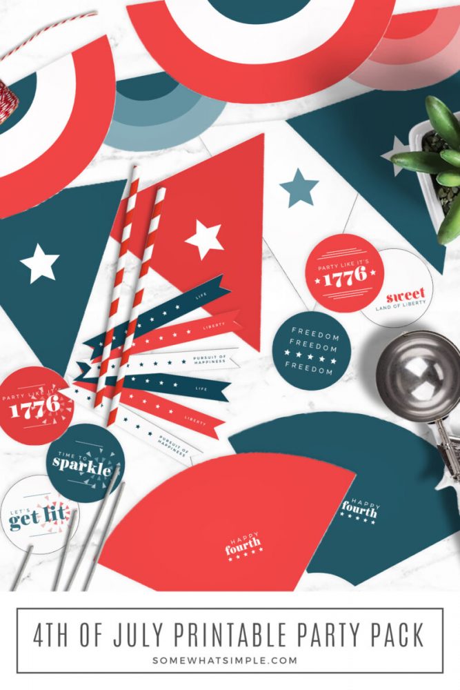 long image of a 4th of July Party Pack