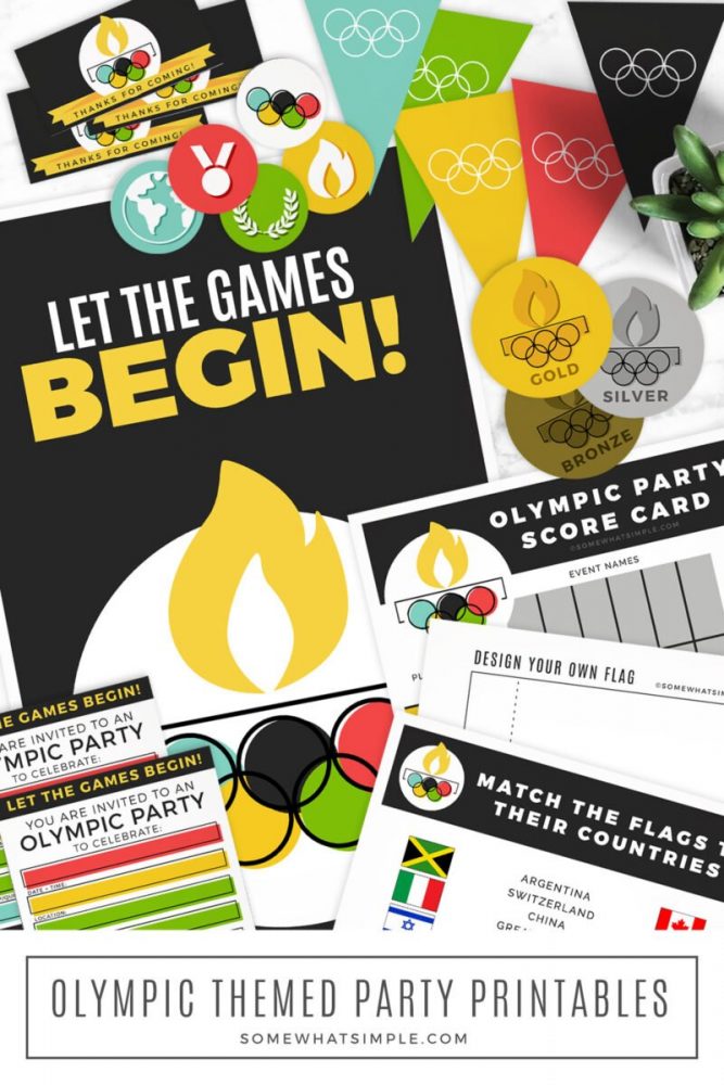 long image of olympic party printables