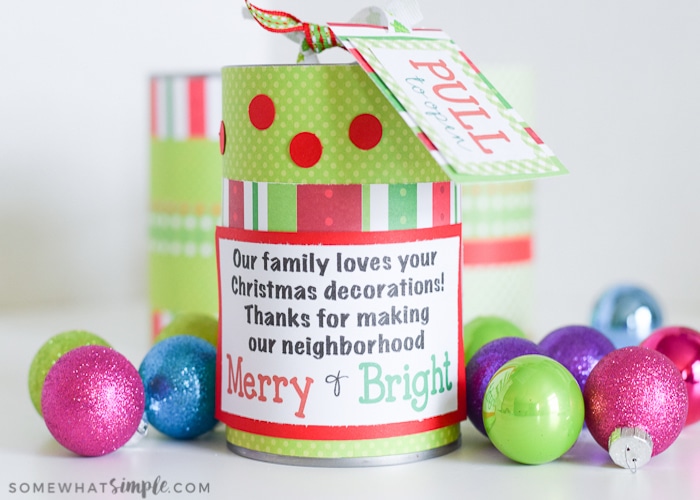 Christmas Neighbor Gifts:: Soda-Lighted You're My Neighbor