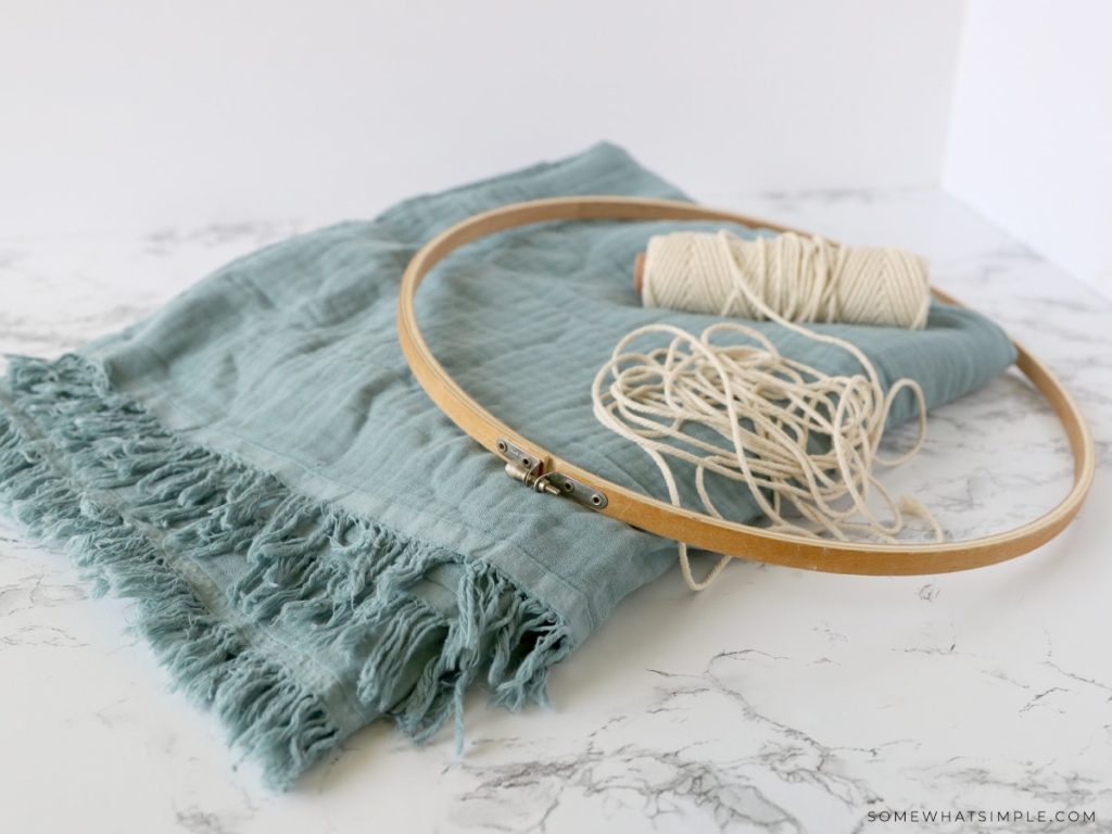 supplies needed to make a hanging play tent