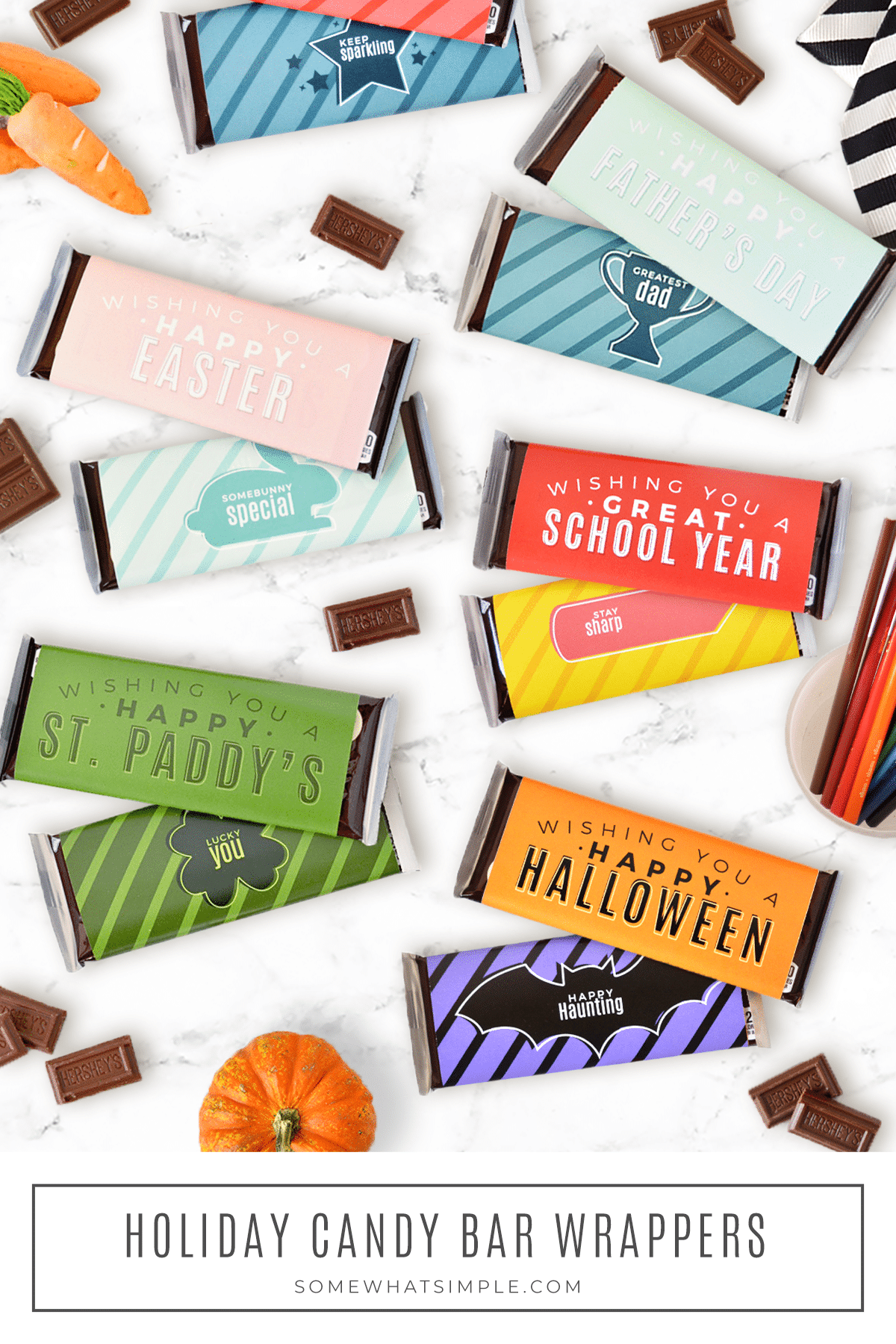 Holiday Candy Bar Wrappers